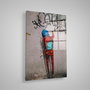 Wallity Cuadro Decorativo de Vidrio Templado Banksy 30 x 45 cm
